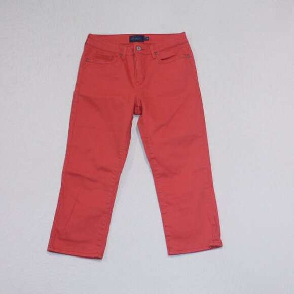 Levi's Women Red Pants Demi Curve Casual Denim Size 6/28 - Picture 1 of 9